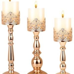 Candle Holders for Pillar Candles Set of 3