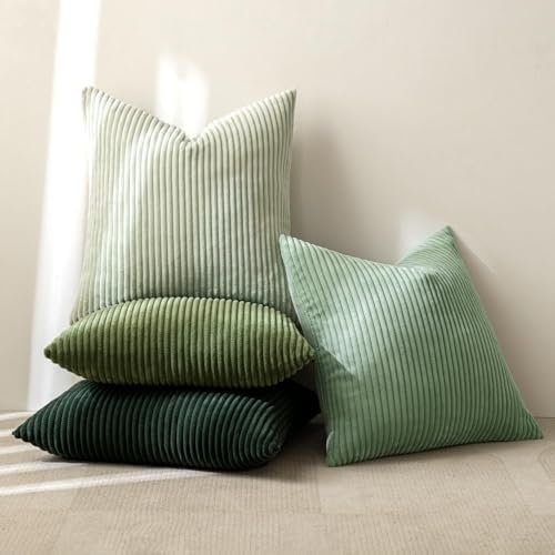 MIULEE Boho Farmhouse Sage Green Throw Pillow Covers - Image 4