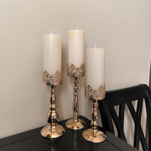 Candle Holders for Pillar Candles Set of 3 - Image 5