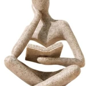 UTTCMK Bookshelf Decor Thinker Statue