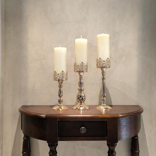 Candle Holders for Pillar Candles Set of 3 - Image 6