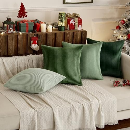 MIULEE Boho Farmhouse Sage Green Throw Pillow Covers - Image 8