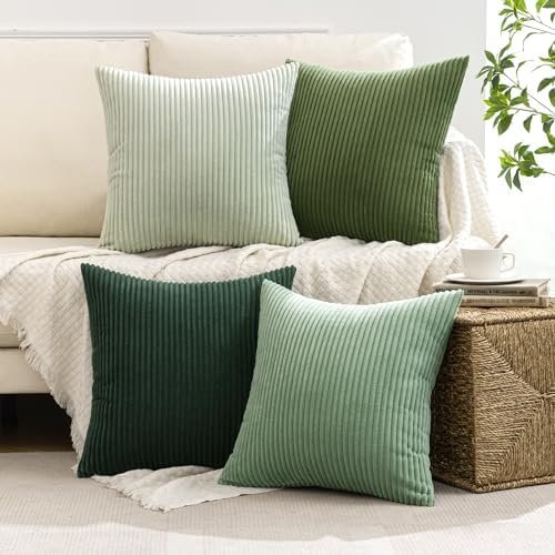 MIULEE Boho Farmhouse Sage Green Throw Pillow Covers - Image 5