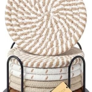 Lazebox Coasters Set of 8 for Drinks
