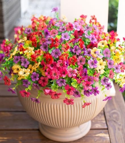 HyeFlora Artificial Flowers for Outdoor Indoor Garden