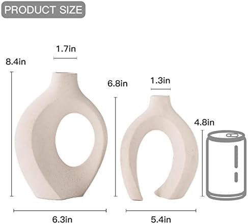 Lvases Snuggle Hollow Ceramic Vase Set of 2 - Image 3