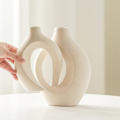 Lvases Snuggle Hollow Ceramic Vase Set of 2 - Image 2