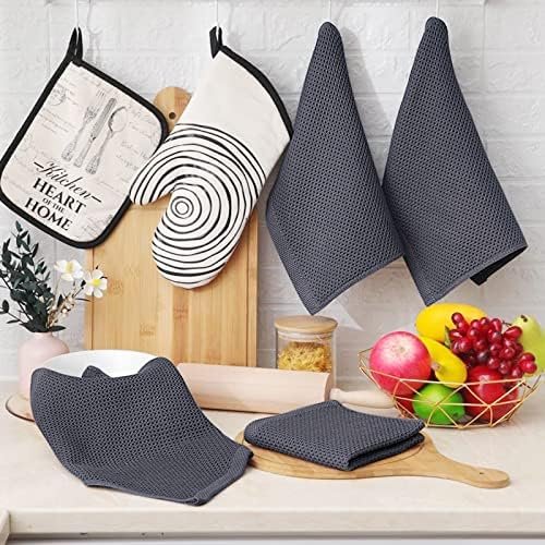 Homaxy 100% Cotton Waffle Weave Kitchen Dish Cloths - Image 6