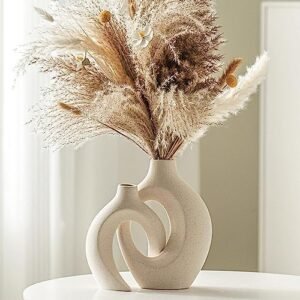 Lvases Snuggle Hollow Ceramic Vase Set of 2