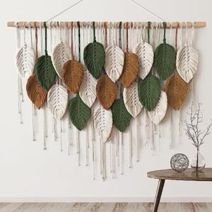KHOYIME Large Macrame Wall Hanging Boho Woven Tapestry