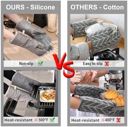 KEGOUU Oven Mitts and Pot Holders 6pcs Set - Image 5