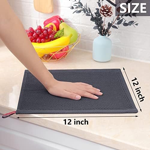 Homaxy 100% Cotton Waffle Weave Kitchen Dish Cloths - Image 3